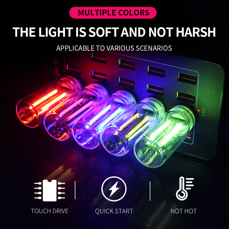 Glass Protector Auto - Bombilla de cristal de filamento LED