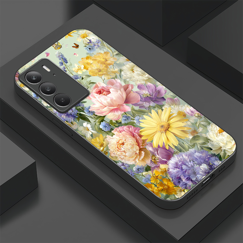 Realme C67 - Funda de teléfono de vidrio templado