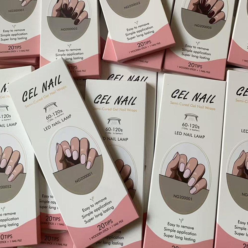 Full Cover Adhesive - Huizi-tiras de Gel francés para uñas,
