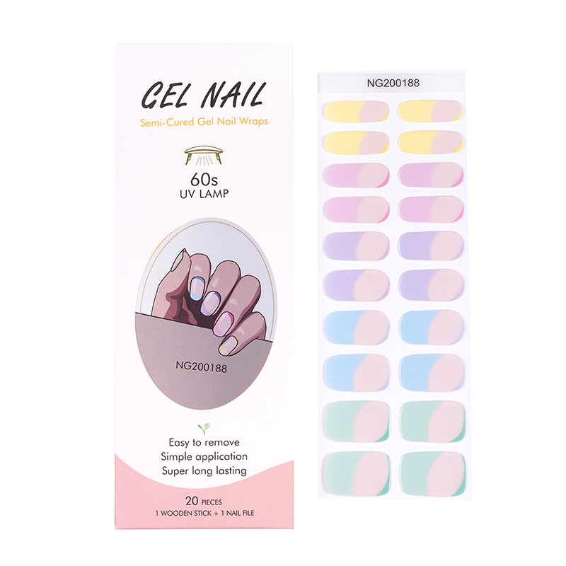 Huizi-tiras de Gel francés par - Full Cover Adhesive reseña y precio